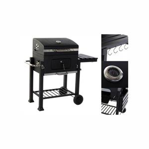 DKD Home Decor Holzkohlegrill »Kohlegrill mit Deckel und Rädern  Stahl 140 x 60 x 108 c«