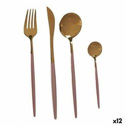 Kinvara Besteck-set Rosa Gold Edelstahl (12 Stück)