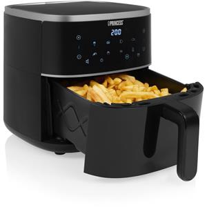 PRINCESS Heißluftfritteuse, 1350 W, 4L Air Fritteuse Fritöse ohne Öl frittieren, 8 Programme Airfryer-Rack