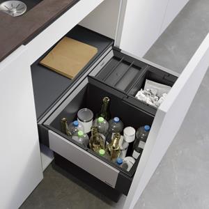 Blanco Select II Abfallsystem mit Systemabdeckung und 1 Eimerdeckel, für 60 cm Unterschrank, 526205