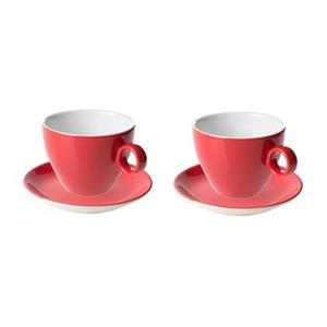 Maastricht Porselein Cappuccinoset Bart Colour 23cl Rood 2 stuk(s)