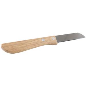 Keukenmesje/aardappelschilmesje - Hout/rvs - Bruin - 17 Cm chilmessen