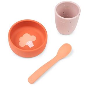 Done by Deer Silicone first meal set Papaya