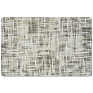 Zeller 1x Placemats Gestreept - Kunststof - 44 X 29 Cm - Grijs - Abstract - Placemats