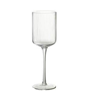 J-Line Wijnglas Ralph Glas Transparant - 6 stuks
