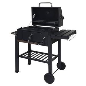 MCW Holzkohlegrill -K93, Geteilter Grillrost, Mit Warmhalterost, Mit Handtuchhalter / Griff