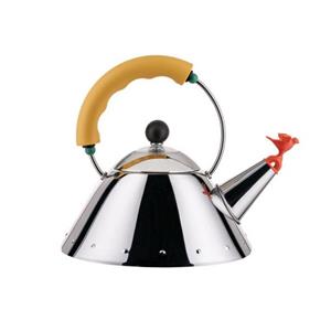 Alessi Wasserkocher Wasserkessel Edelstahl, 1l gelb, 1.00 l