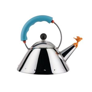 Alessi Wasserkocher Wasserkessel Edelstahl, 1l hellblau, 1.00 l