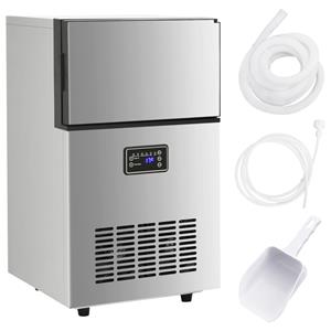 vidaXL Eiswürfelmaschine Eiswürfelmaschine 420 W Silbern 45 kg / 24 h