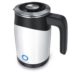 Arendo Wasserkocher, Mini Reise Wasserkocher mit wählbarer Temperatureinstellung Single / 0,5 Liter / 1100W
