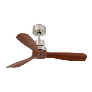 FARO BARCELONA Deckenventilator Mini Lantau mit Walnußholz