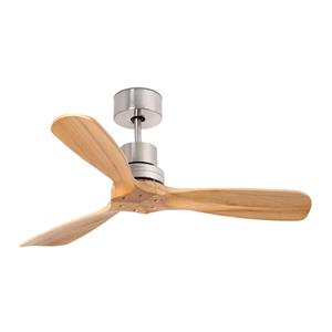 FARO BARCELONA Deckenventilator Mini Lantau mit Kiefernholz