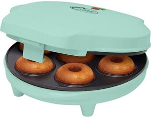 Bestron Donut-Maker ADM218SDM Sweet Dreams, 700 W, im Retro Design, Antihaftbeschichtung, Farbe: Mint