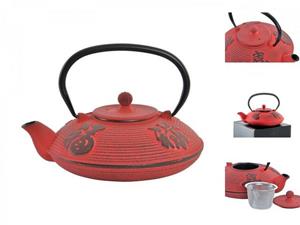 DKD Home Decor Teekanne Teekanne  Rot Gusseisen 800 ml