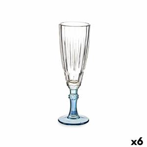 Vivalto Champagneglas Exotic Kristal Blauw 6 Stuks (170 ml)