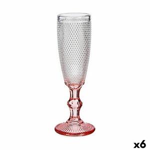 Vivalto Champagneglas Roze Transparant Glas 6 Stuks (180 ml)