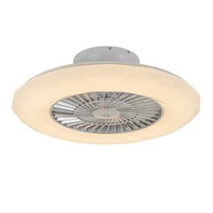 QAZQA LED Plafondventilator clima - Zilver - Modern - D 60cm