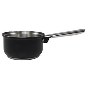 Svenska Living Steelpan/sauspan - zwart - RVS - D16 cm - 1L - Alle warmtebronnen teelpannen