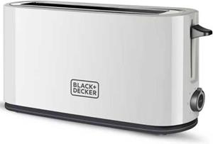black&decker 1 Steckplatz 1000w weißer Toaster - bxto1001e - black+decker