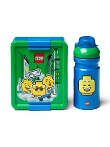 LEGO Lunchset Iconic Boy, Blauw / Groen - 