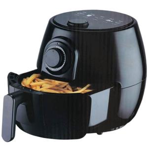 DESKI Heißluftfritteuse 613-400794, 1400 W, 3,5 Liter, Cool-Touch-Gehäuse, Antihaftbeschichtung, Timer, Grill