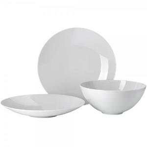 Rosenthal Geschirr-Set Geschirr-Set Teller Schüssel TAC Gropius Porzellan Weiß (3-teilig)