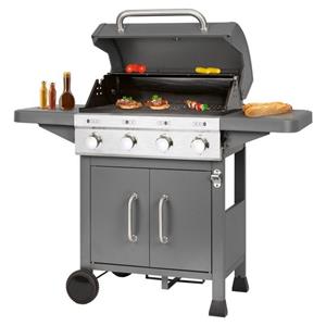 ProfiCook Gasgrill PC-GG 1257, Gasgrill mit 4 Zonen inkl. 2 Brenner bis 450°C