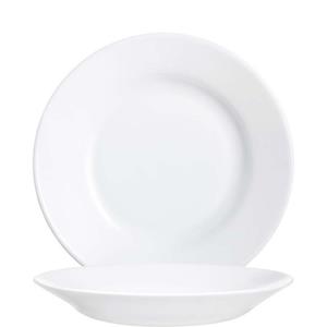 Arcoroc Diep bord Restaurant; 200ml, 22.5x3.4 cm (ØxH); wit; rond; 24 stuk / verpakking