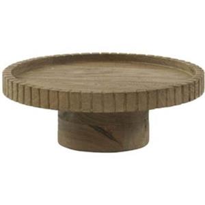 Light & Living Schalen Caleta Schale auf Fuß Holz matt 28 cm (braun)