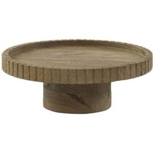 Light&living Schaal op voet Ø28x10 cm CALETA hout mat bruin