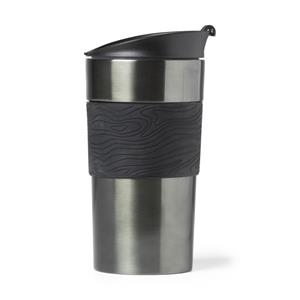 Xenos Thermosbeker to go - zwart - 420 ml