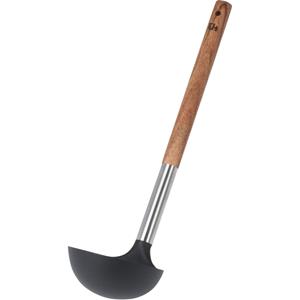 Opschep/soeplepel - kunststof/hout - 31 cm oeplepels