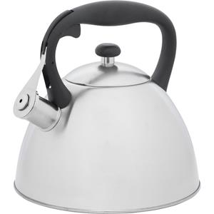 RESTO Kitchenware Wasserkessel Gemini, Flötenkessel 3 l mit wärmespeicherndem Boden im Geschenkkarton, Edelstahl (1-tlg), mit ergonomischem, wärmeableitenden Bakelit-Griff