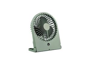 Trio Leuchten Tafelventilator Breezy H 23 cm oplaadbaar pistache groen