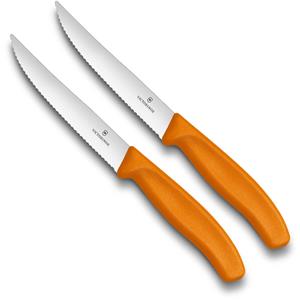 Victorinox Steakmesser Swiss Classic, Profi Steak- und Pizzamesser,orange