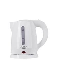 Adler Wasserkocher AD 1272, 1600 W, Mini-Wasserkocher Weiß 1 Liter 1600 Reisewasserkocher klassisch