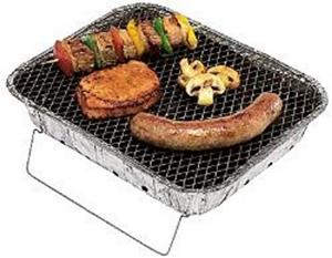 BURI Gasgrill 5x Einweg-Grill Holzkohlegrill Campinggrill Picknickgrill Einweggrill