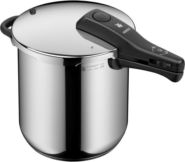 WMF Snelkookpan Perfect RDS Stoompan met een afneembare dekselgreep, inductie