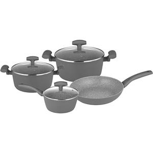 Michelino Topf-Set Kochtopfset 7-teilig Nora, Aluminium (7-tlg)