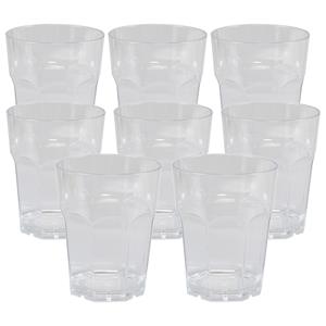 DEPA Drinkglas - 50x - transparant - onbreekbaar kunststof - 220 ml -