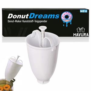 Donut-Maker DonutDreams Donut Maker Teigspender Backform Teigportionierer, Teig Portionierer Donutform für Mini-Donuts und Pfannkuchen