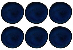 Villeroy & Boch Frühstücksteller Lave Bleu, Blau L:0cm B:0cm H:2.6cm D:23cm Steingut