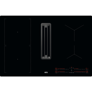 AEG CDE84543CB Inductie inbouwkookplaat met afzuiging Zwart