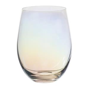 Xenos Waterglas regenboog - glas - 450 ml