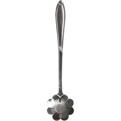 Theelepel 12 cm Zilverkleurig Metaal Bloem Koffielepel Lepel Zilverkleurig Koffielepel Lepel