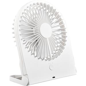 BES LED Ventilator - Trion Breezi - Tafelventilator - Staand - Rechthoek - Mat Wit - Kunststof