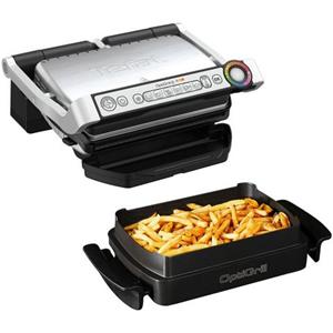Tefal Kontaktgrill GC714D OptiGrill, 2000 W, + inkl. Snacking & Baking Zubehör