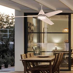 ACB Iluminación LED plafondventilator Bora, afstandsbed. CCT IP44