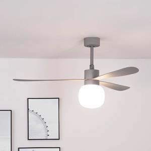 FARO BARCELONA Deckenventilator Amelia Ball LED-Leuchte, grau