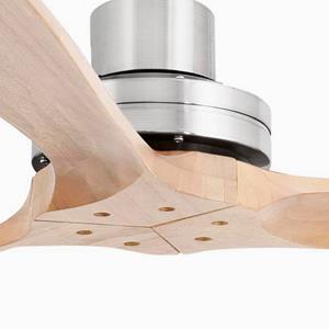 FARO BARCELONA Deckenventilator Lantau XL nickel matt/kiefer